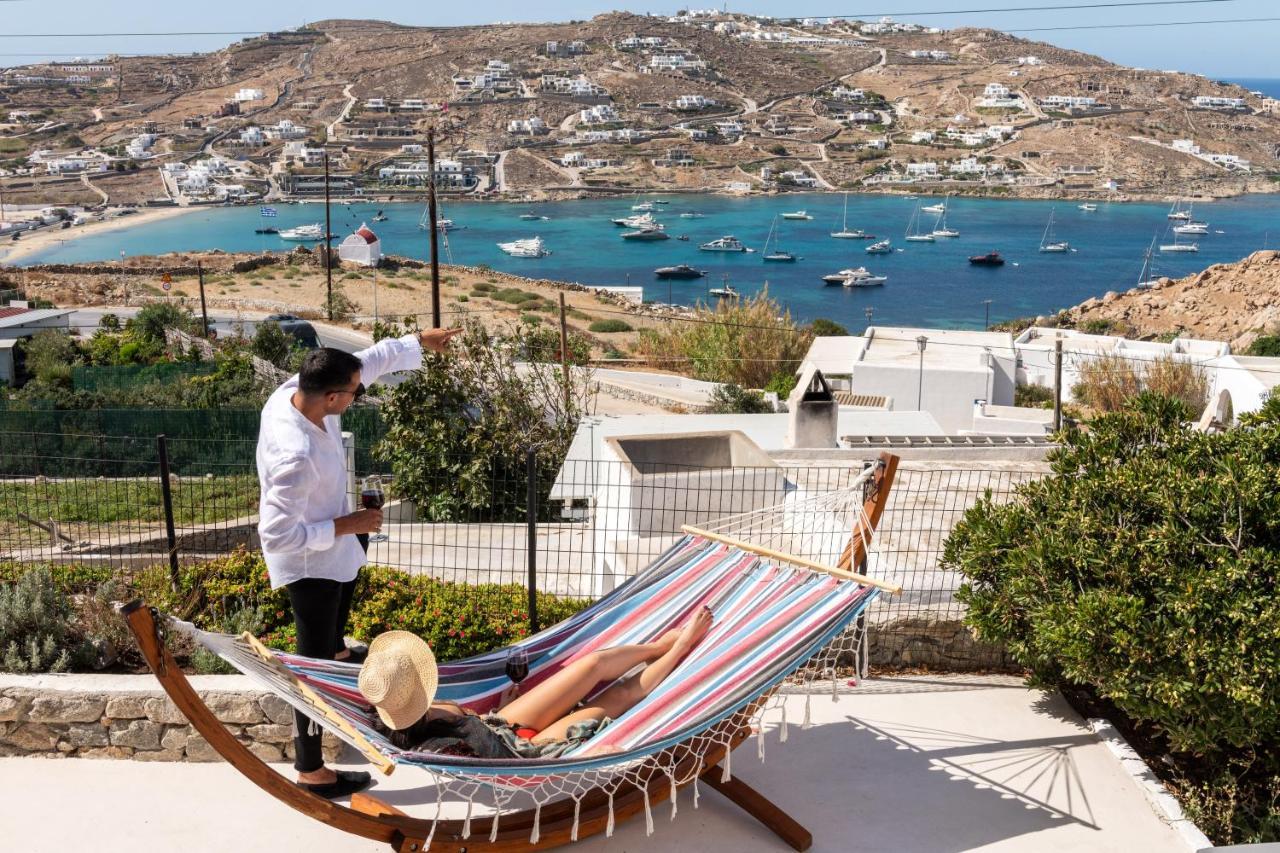 Yalos Mykonos 4 Bedroom Luxury House 5 Minute From Ornos Beach W Sea & Sunset View Mykonos Town Екстериор снимка