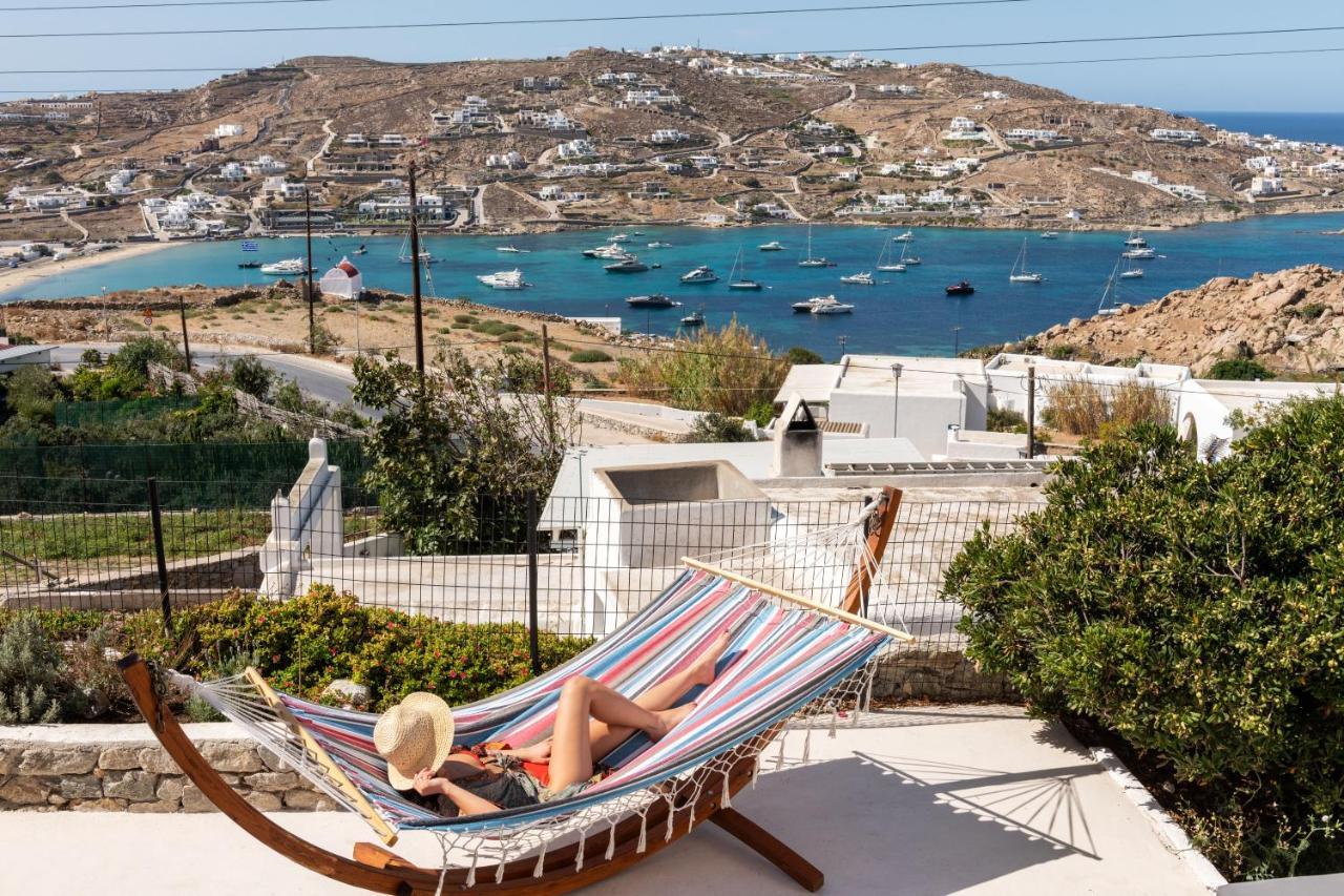 Yalos Mykonos 4 Bedroom Luxury House 5 Minute From Ornos Beach W Sea & Sunset View Mykonos Town Екстериор снимка